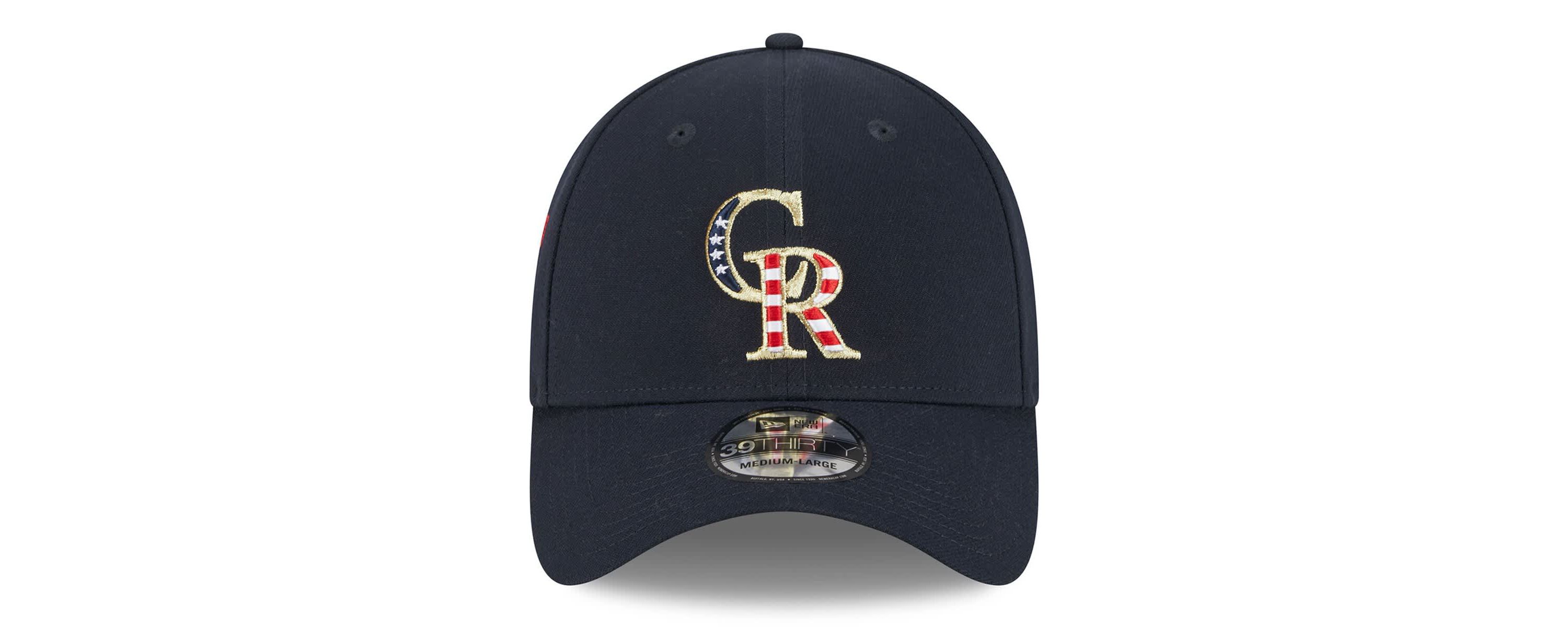 MLB Colorado Rockies 2023 Fourth of July 39THIRTY Flex Hat
