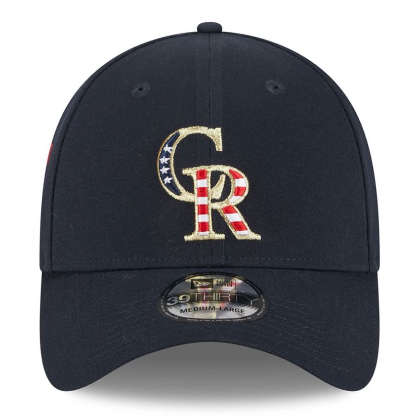 MLB Colorado Rockies 2023 Fourth of July 39THIRTY Flex Hat