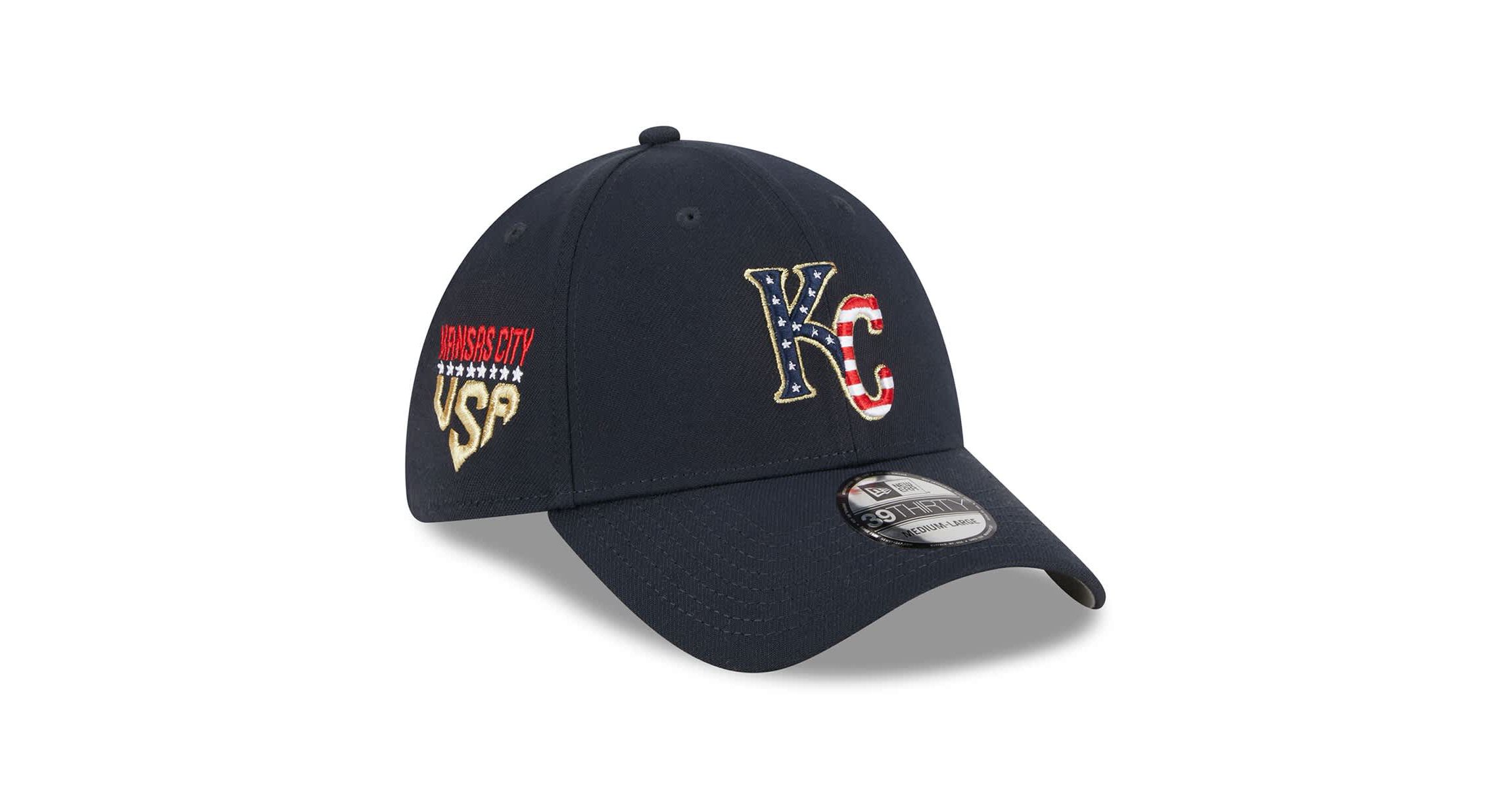 MLB Kansas City Royals 2023 Fourth of July 39THIRTY Flex Hat