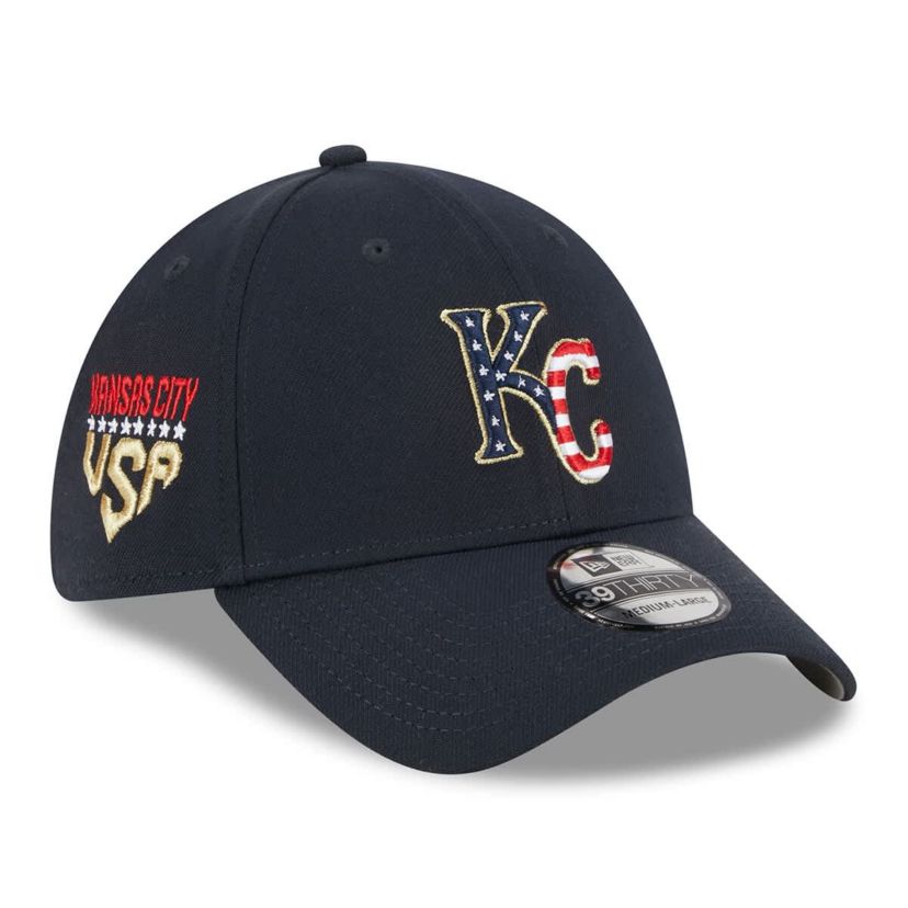 MLB Kansas City Royals 2023 Fourth of July 39THIRTY Flex Hat