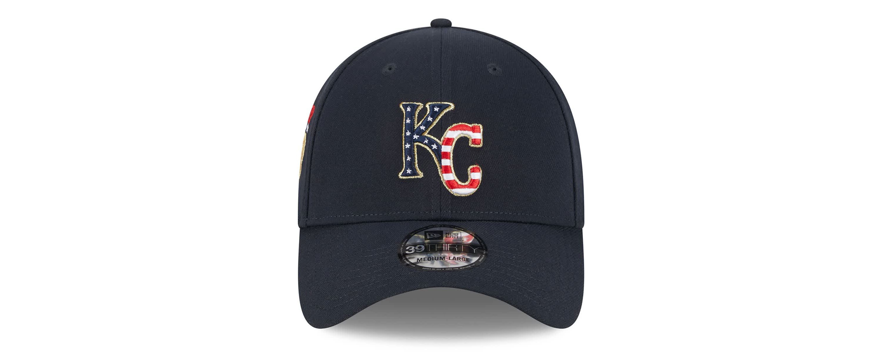 MLB Kansas City Royals 2023 Fourth of July 39THIRTY Flex Hat