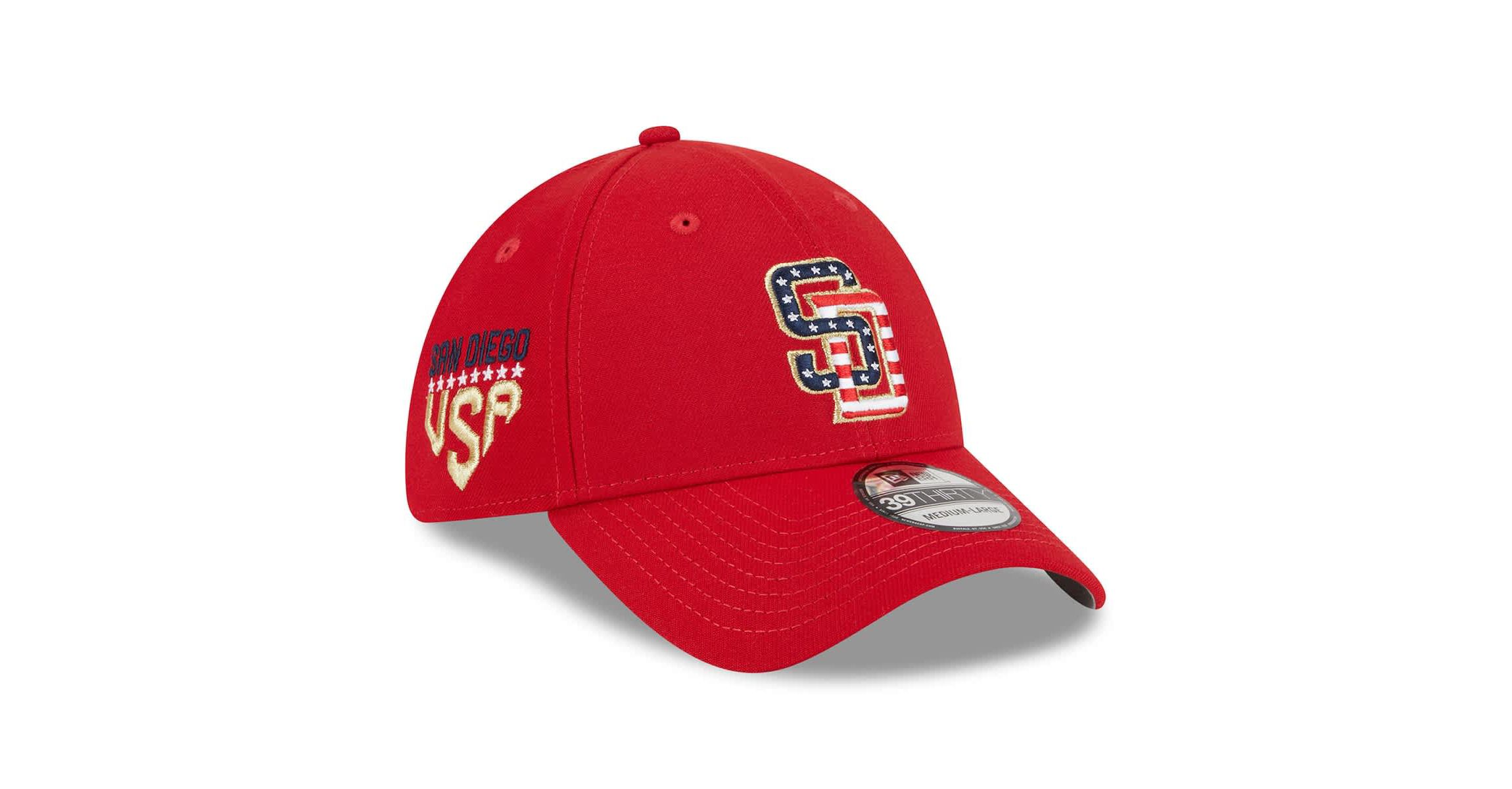 MLB San Diego Padres 2023 Fourth of July 39THIRTY Flex Hat