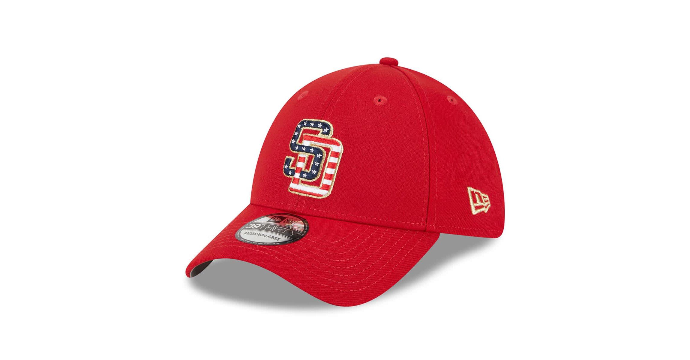 MLB San Diego Padres 2023 Fourth of July 39THIRTY Flex Hat