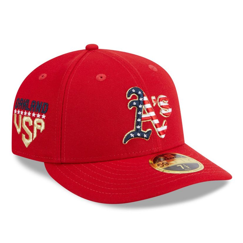 Cooperstown Teams Oakland Athletics 2023 Fourth of July Low 59FIFTY Fitted Hat