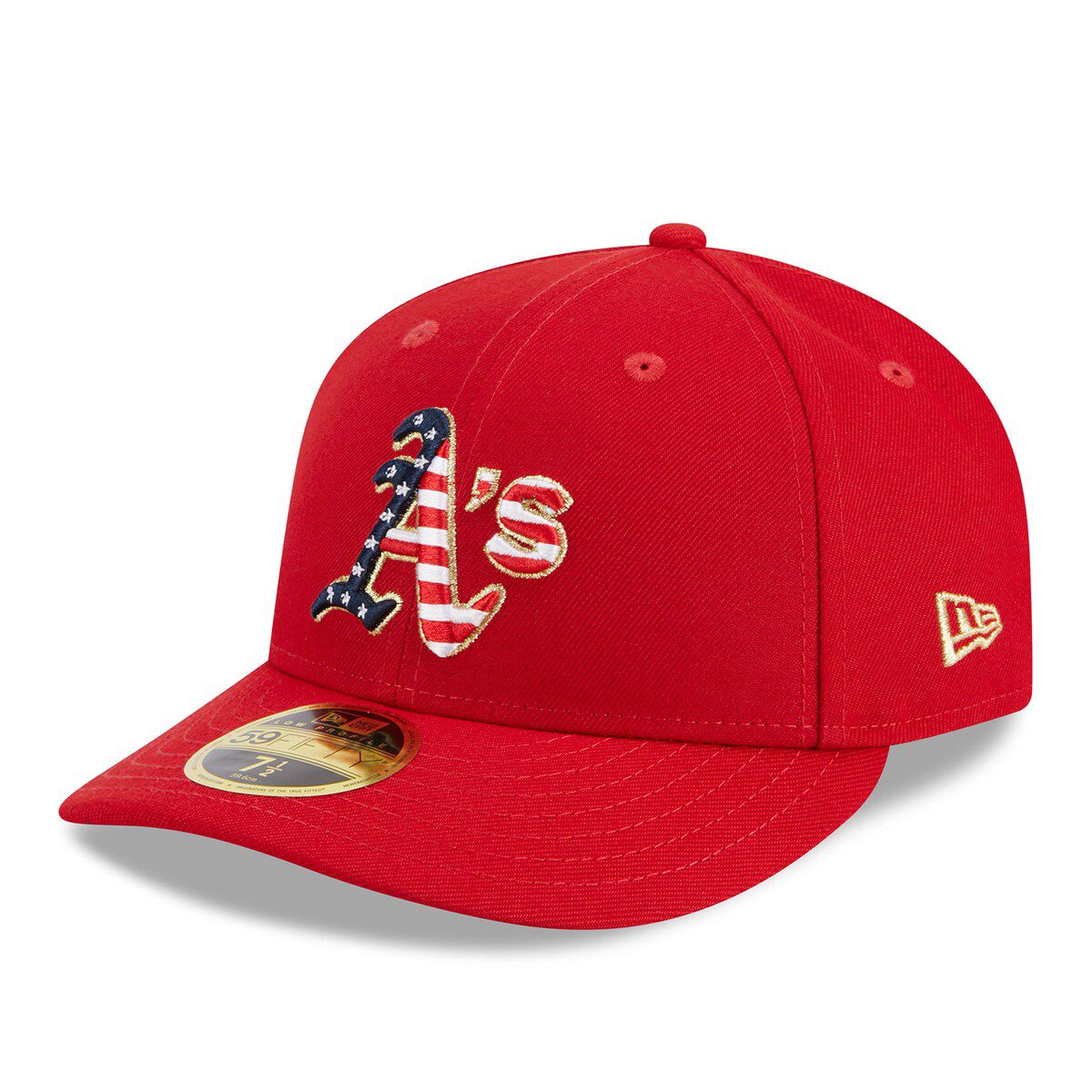 Cooperstown Teams Oakland Athletics 2023 Fourth of July Low 59FIFTY Fitted Hat