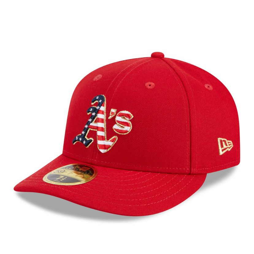 Cooperstown Teams Oakland Athletics 2023 Fourth of July Low 59FIFTY Fitted Hat