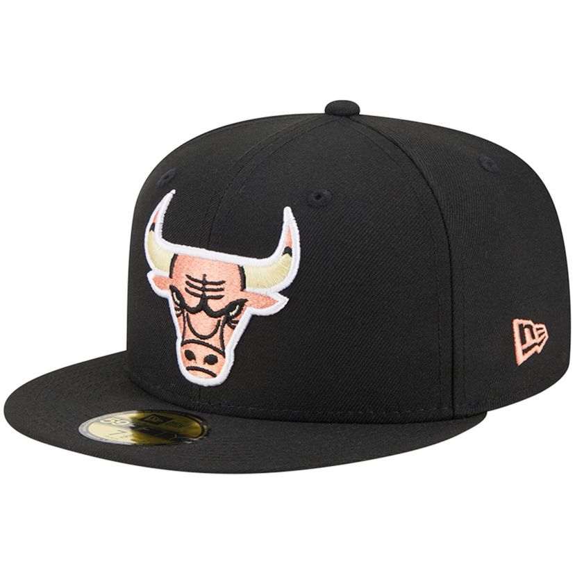 NBA Chicago Bulls Floral Side 59FIFTY Fitted Hat