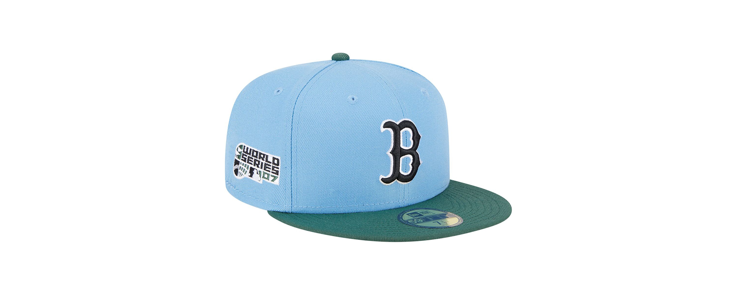Boston Red Sox MLB Sky Blue/Cilantro Boston Sox 2007 World Series 59FIFTY Fitted Hat