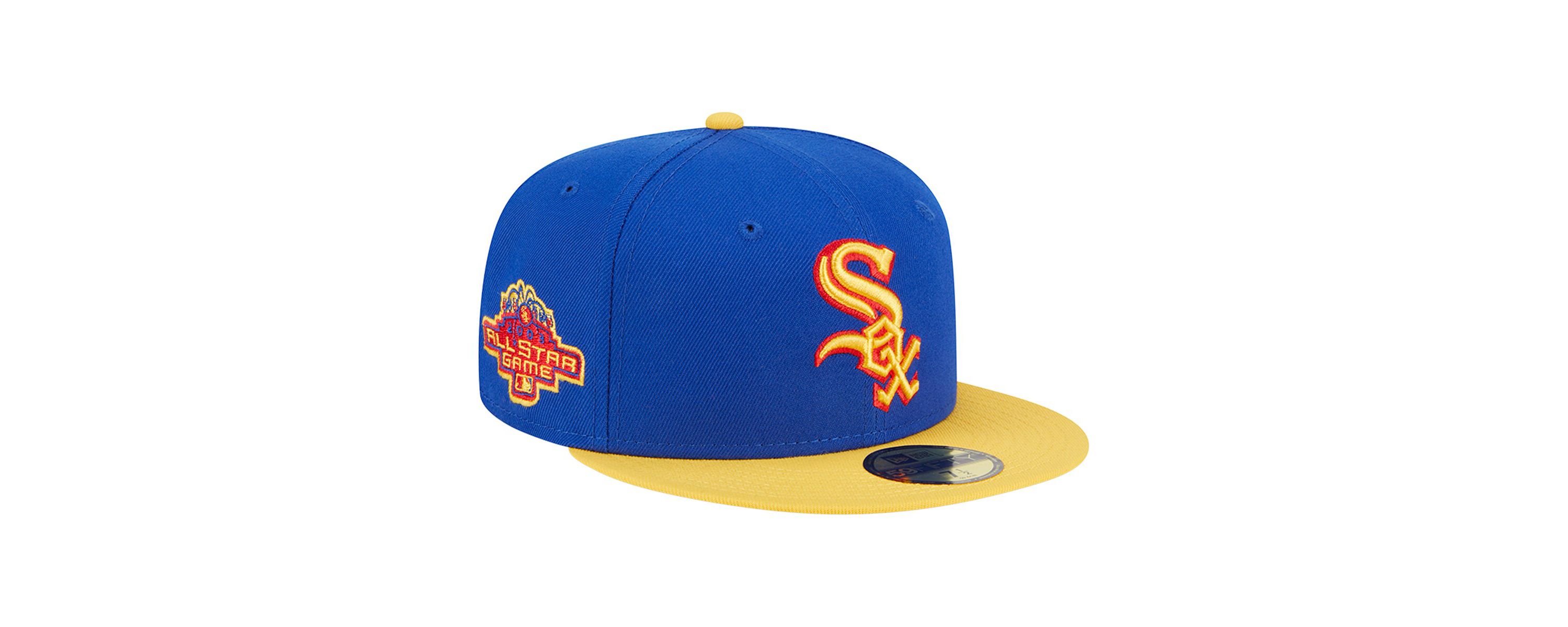 Chicago White Sox MLB Royal/Yellow Chicago Sox Empire 59FIFTY Fitted Hat