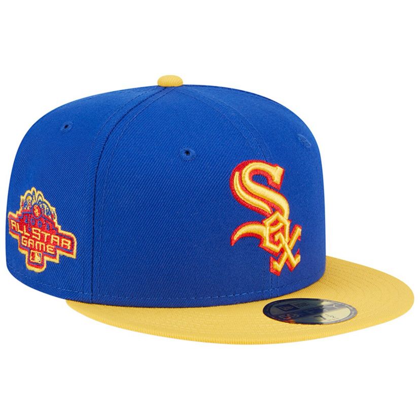 Chicago White Sox MLB Royal/Yellow Chicago Sox Empire 59FIFTY Fitted Hat