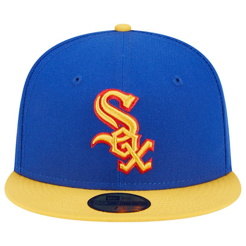 Chicago White Sox MLB Royal/Yellow Chicago Sox Empire 59FIFTY Fitted Hat