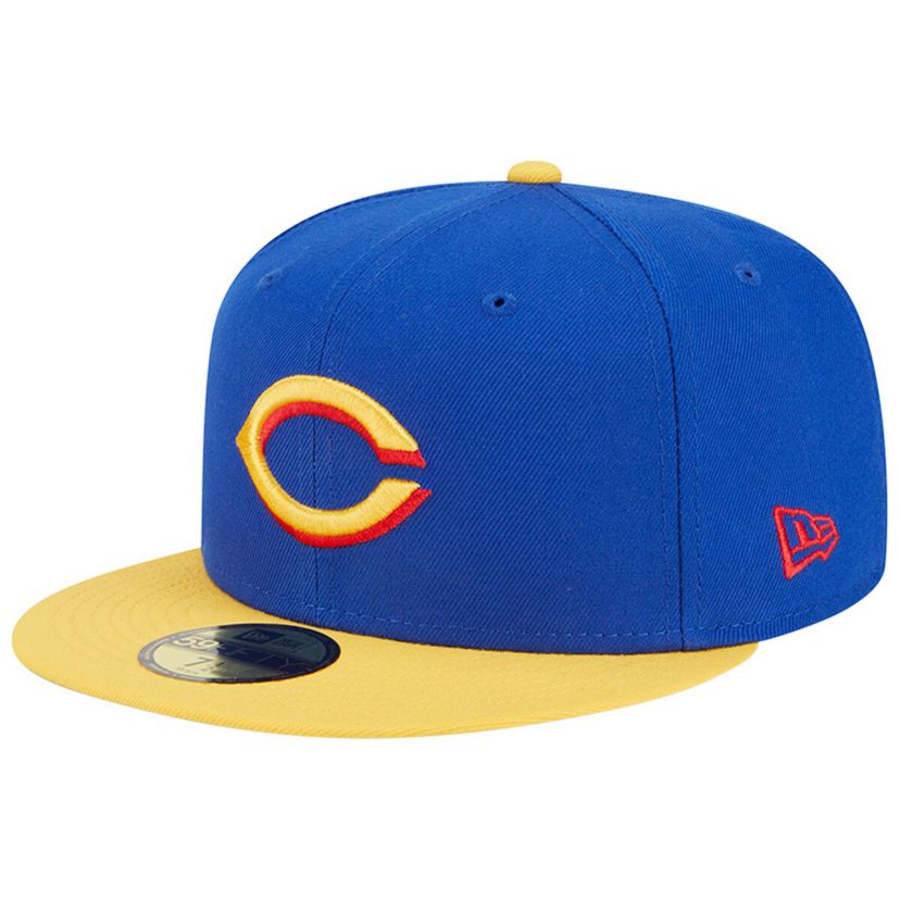 MLB Royal/Yellow Cincinnati Reds Empire 59FIFTY Fitted Hat