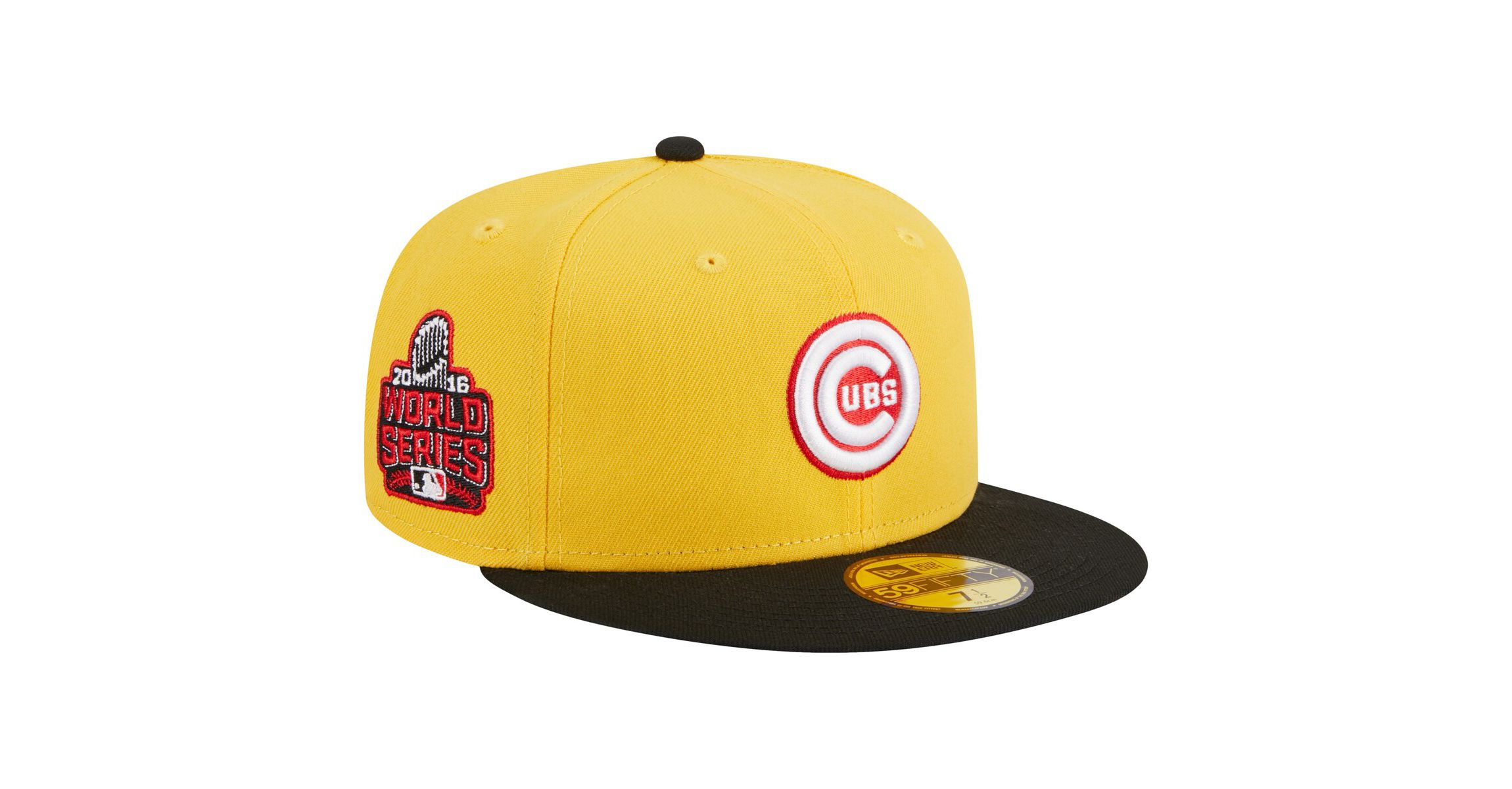 MLB Yellow/Black Chicago Cubs Grilled 59FIFTY Fitted Hat