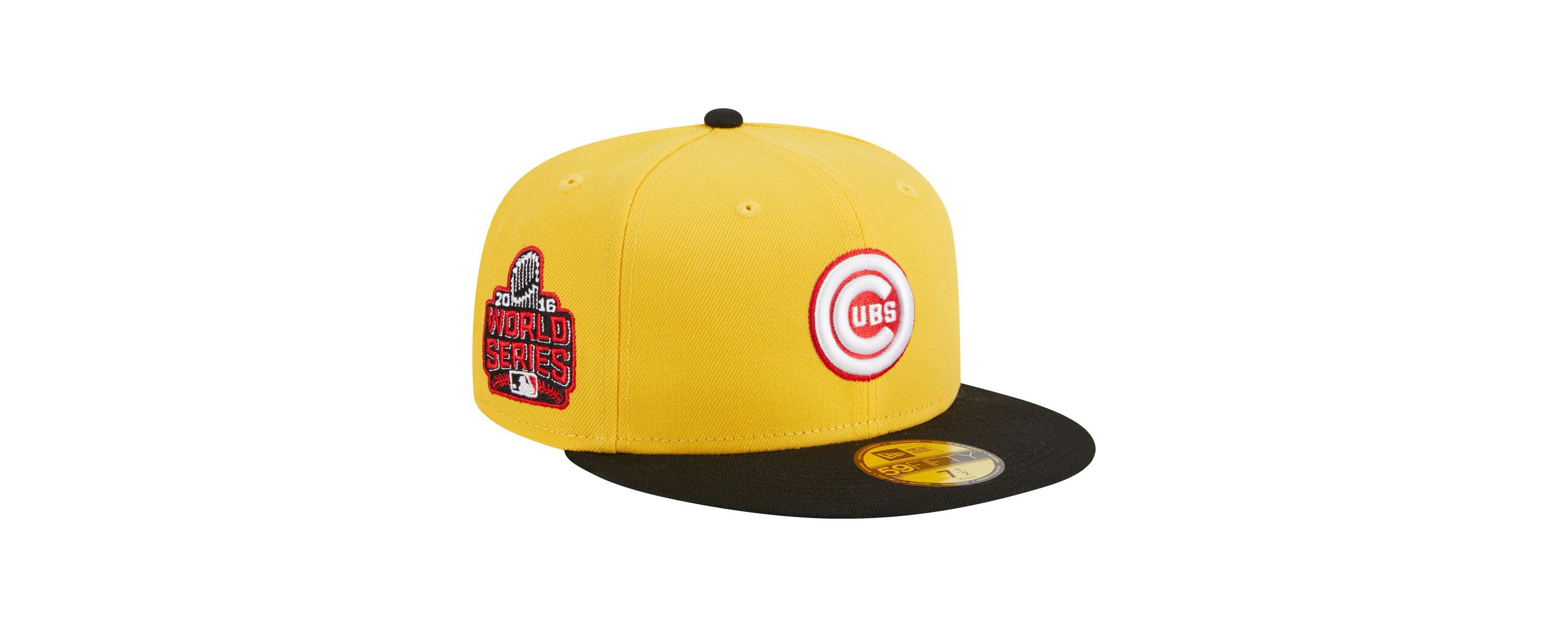 MLB Yellow/Black Chicago Cubs Grilled 59FIFTY Fitted Hat