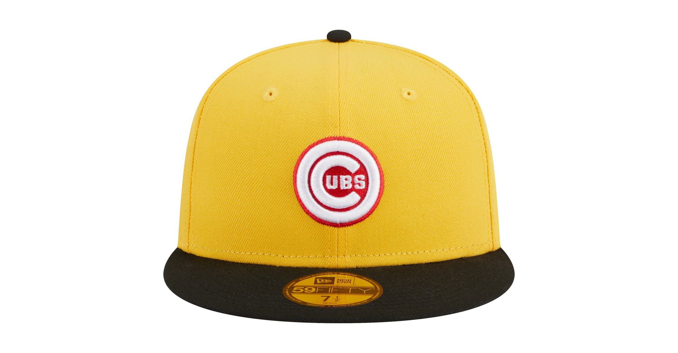 MLB Yellow/Black Chicago Cubs Grilled 59FIFTY Fitted Hat