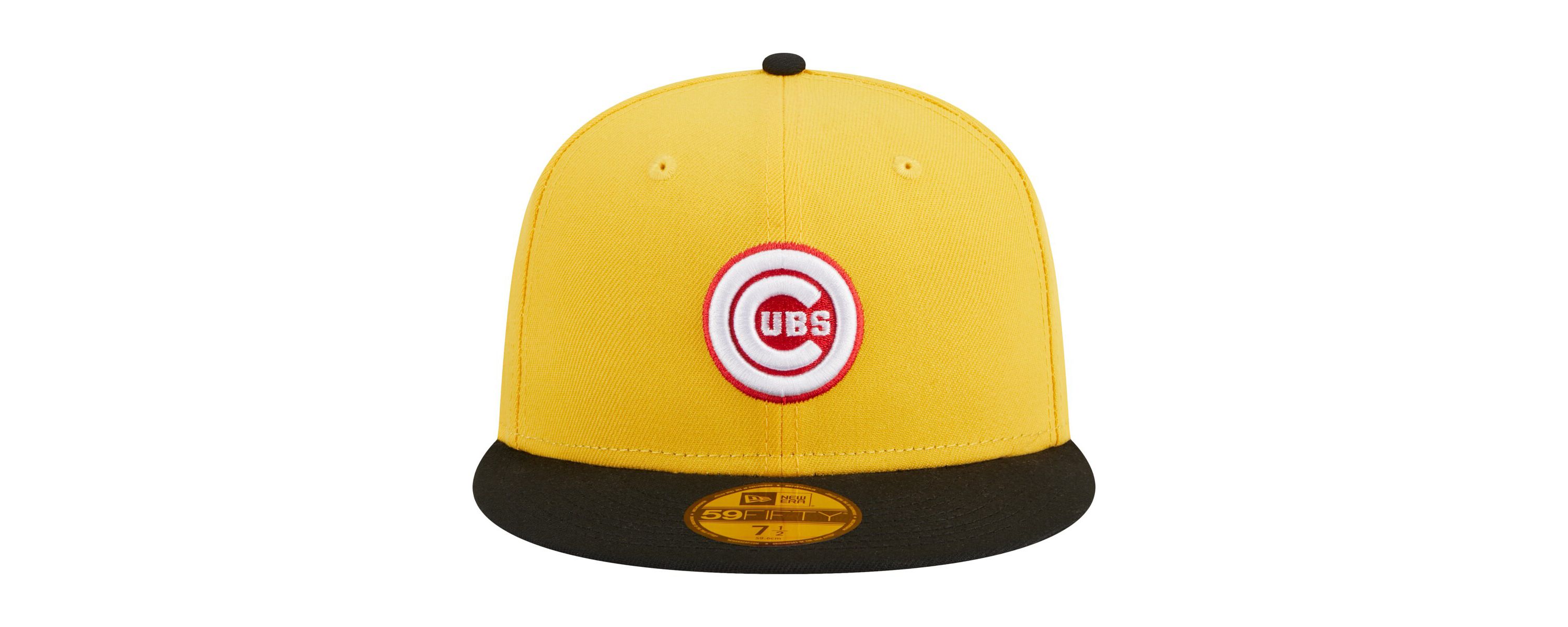 MLB Yellow/Black Chicago Cubs Grilled 59FIFTY Fitted Hat