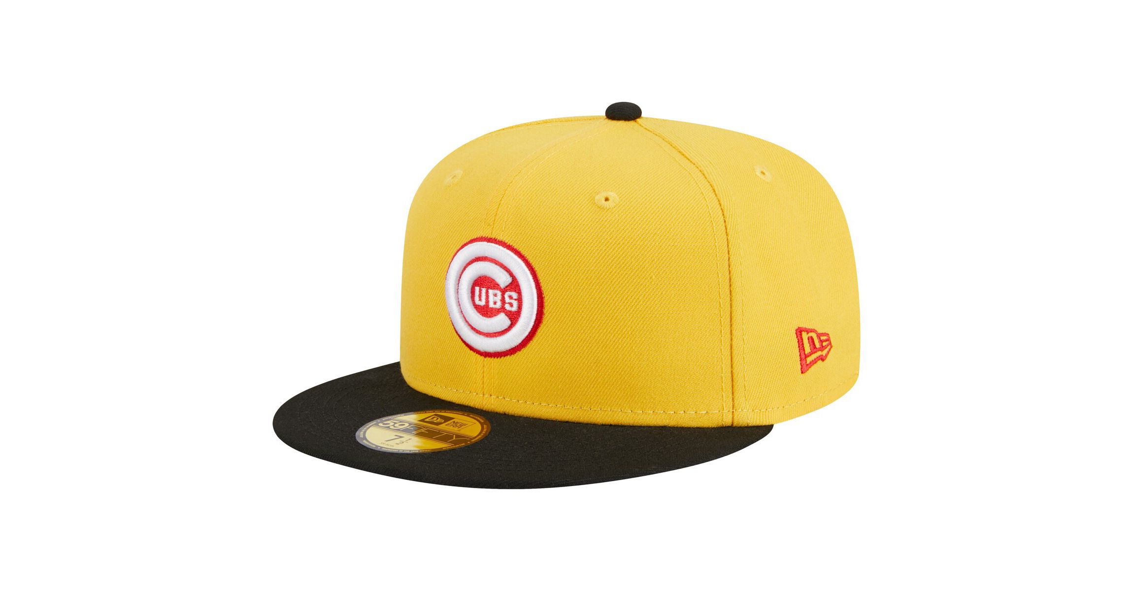 MLB Yellow/Black Chicago Cubs Grilled 59FIFTY Fitted Hat