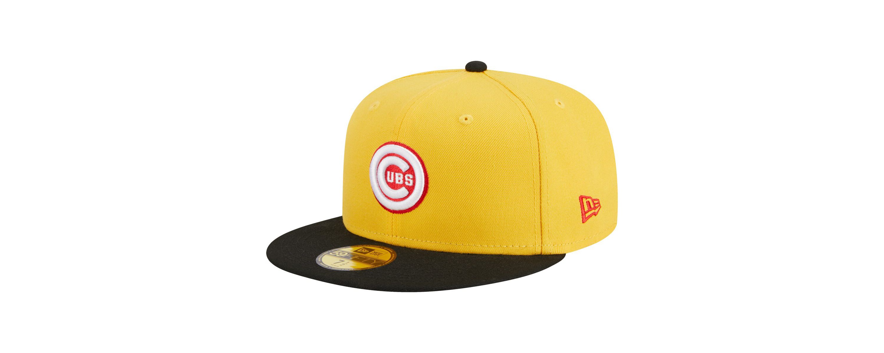 MLB Yellow/Black Chicago Cubs Grilled 59FIFTY Fitted Hat