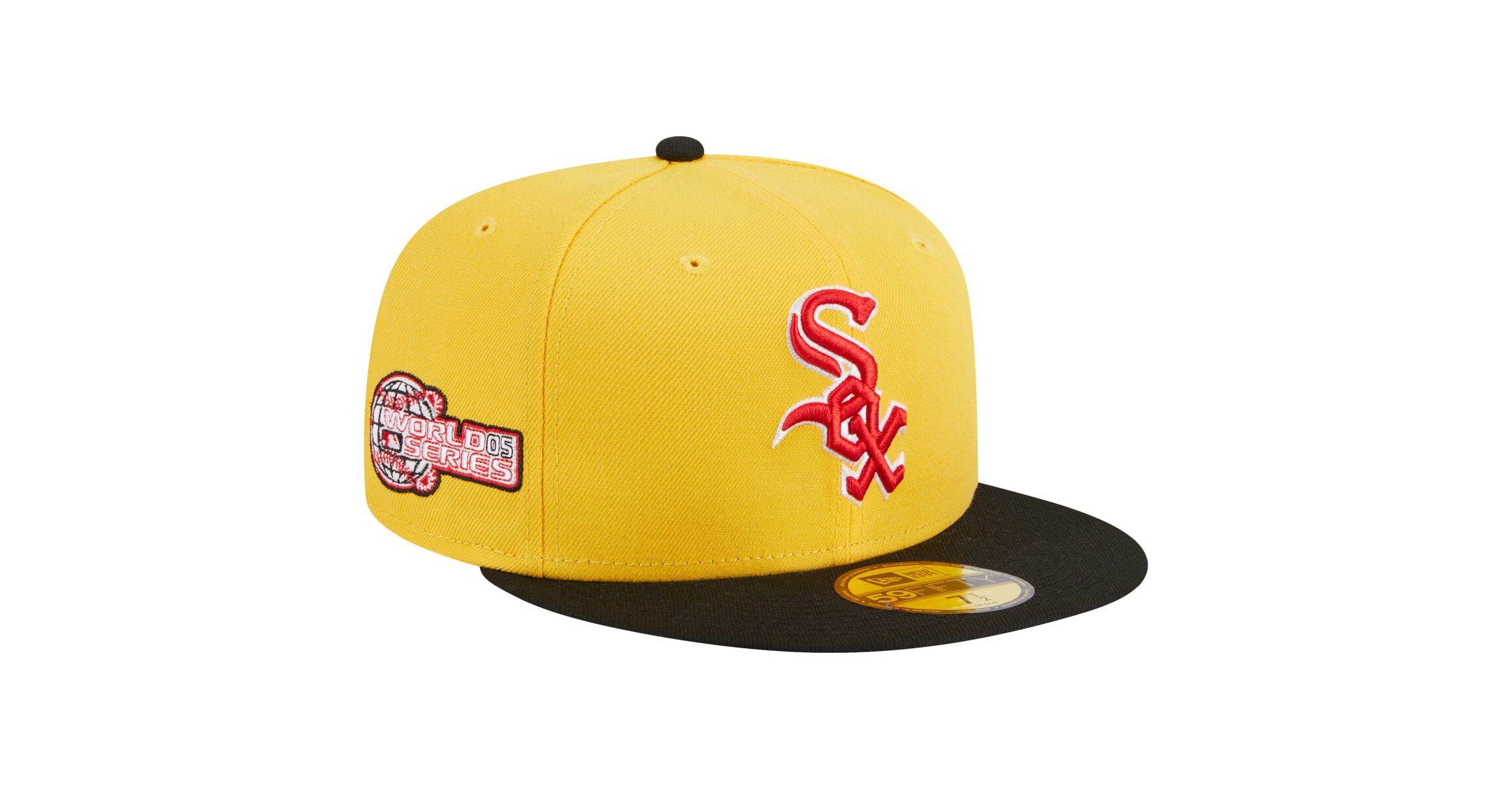 Chicago White Sox MLB Yellow/Black Chicago Sox Grilled 59FIFTY Fitted Hat
