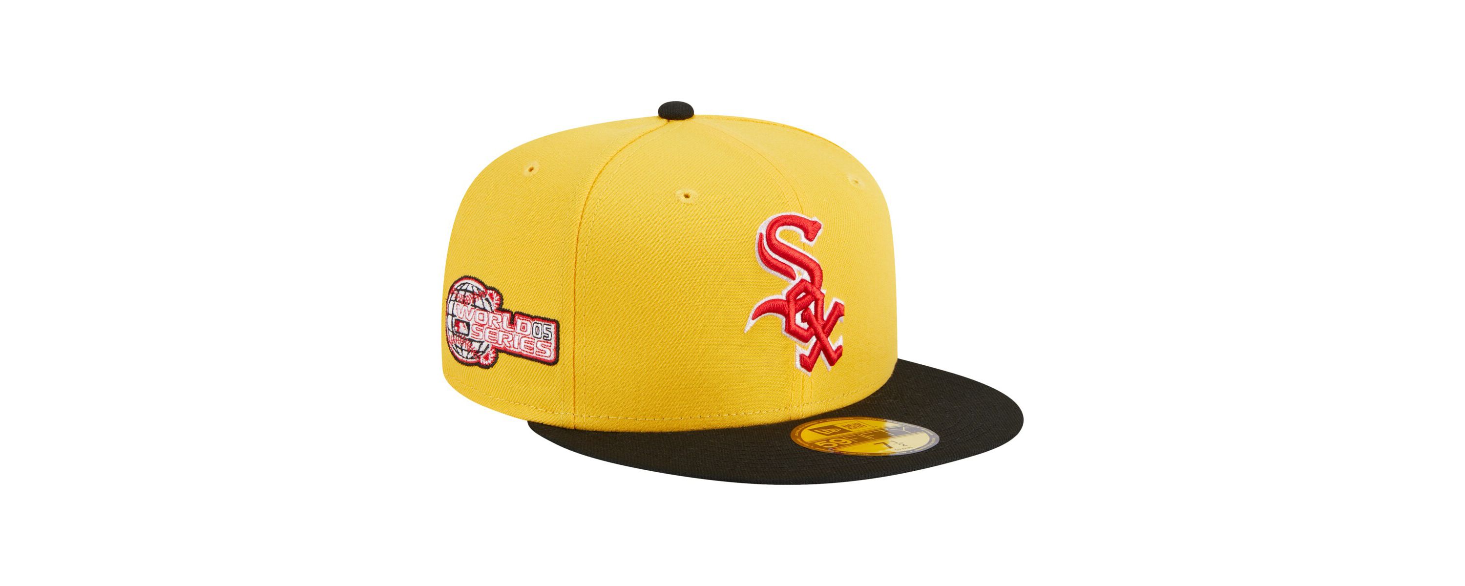 Chicago White Sox MLB Yellow/Black Chicago Sox Grilled 59FIFTY Fitted Hat