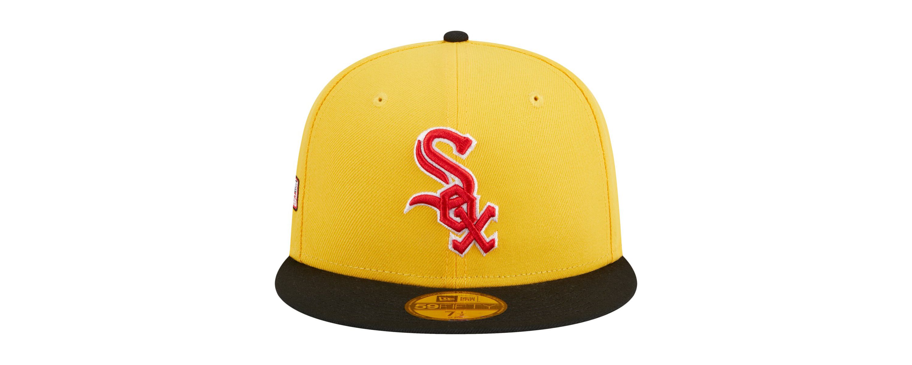 Chicago White Sox MLB Yellow/Black Chicago Sox Grilled 59FIFTY Fitted Hat