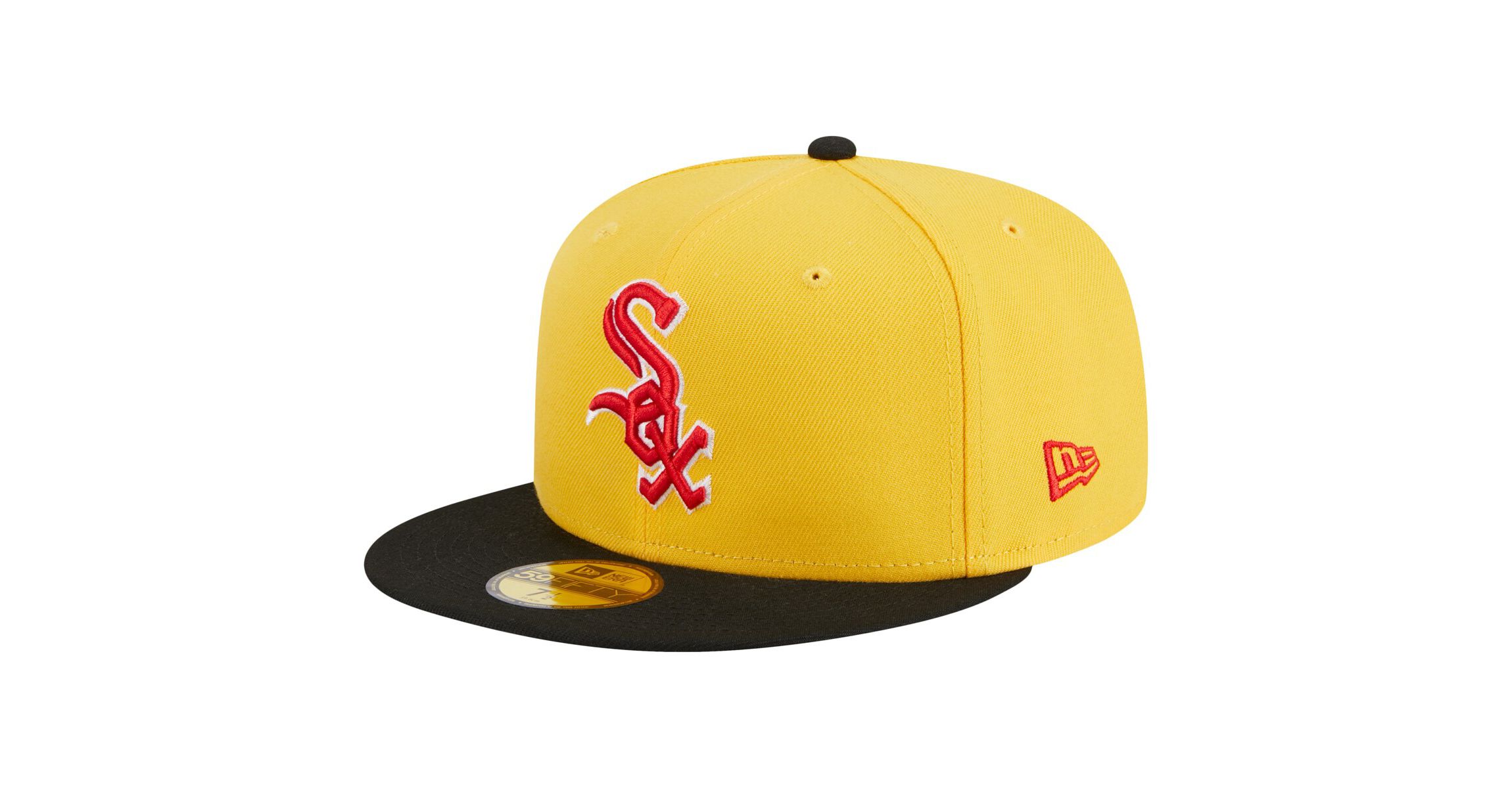 Chicago White Sox MLB Yellow/Black Chicago Sox Grilled 59FIFTY Fitted Hat