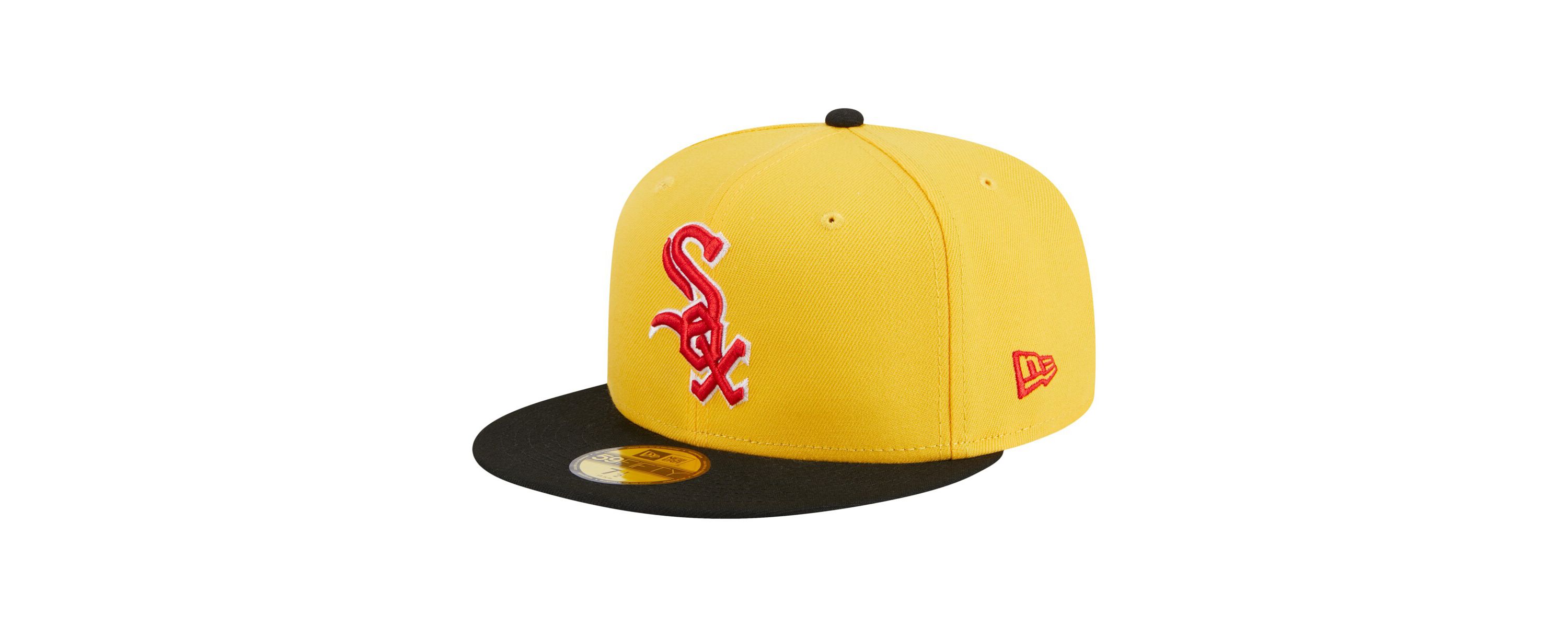 Chicago White Sox MLB Yellow/Black Chicago Sox Grilled 59FIFTY Fitted Hat
