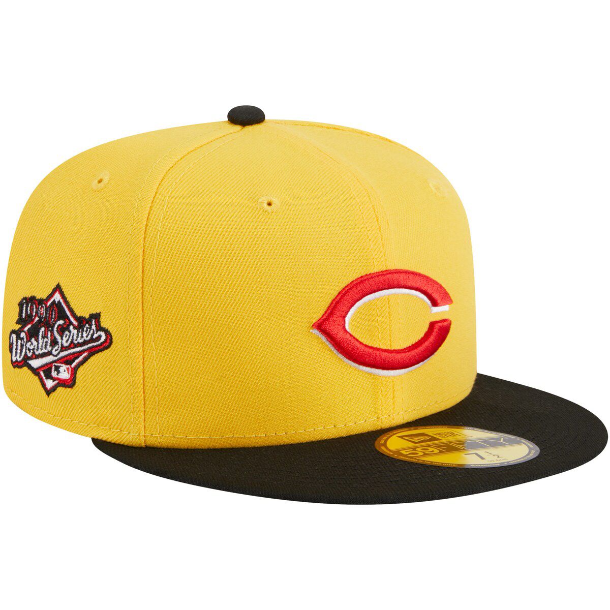 MLB Yellow/Black Cincinnati Reds Grilled 59FIFTY Fitted Hat