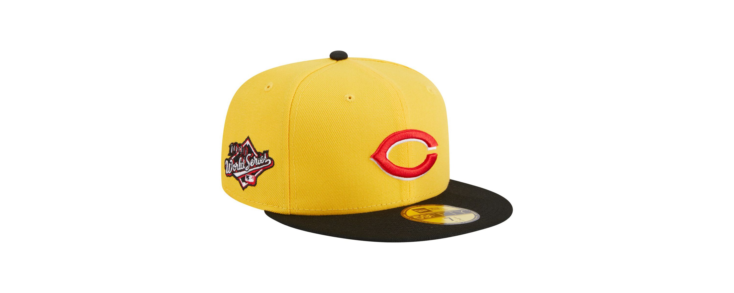 MLB Yellow/Black Cincinnati Reds Grilled 59FIFTY Fitted Hat