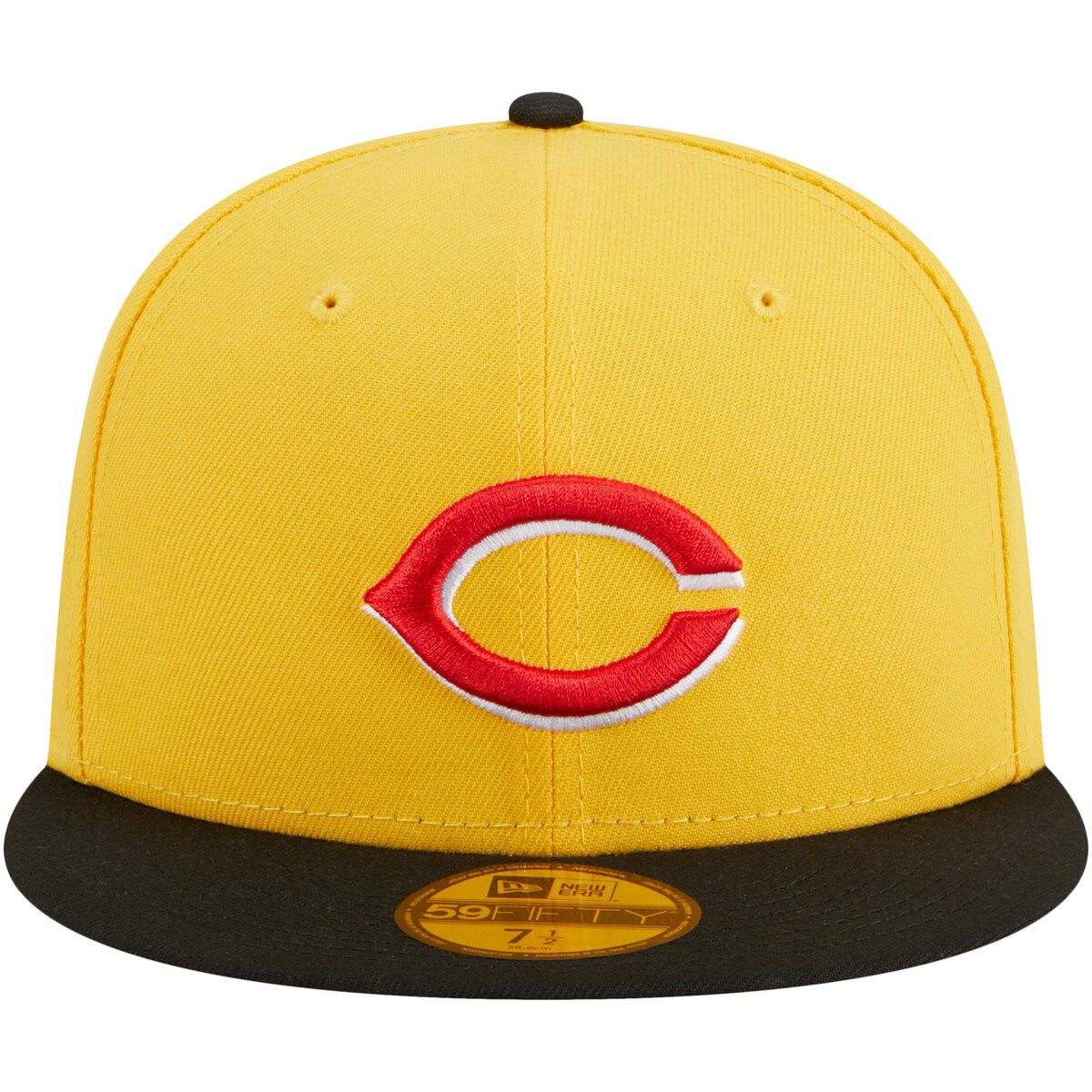 MLB Yellow/Black Cincinnati Reds Grilled 59FIFTY Fitted Hat