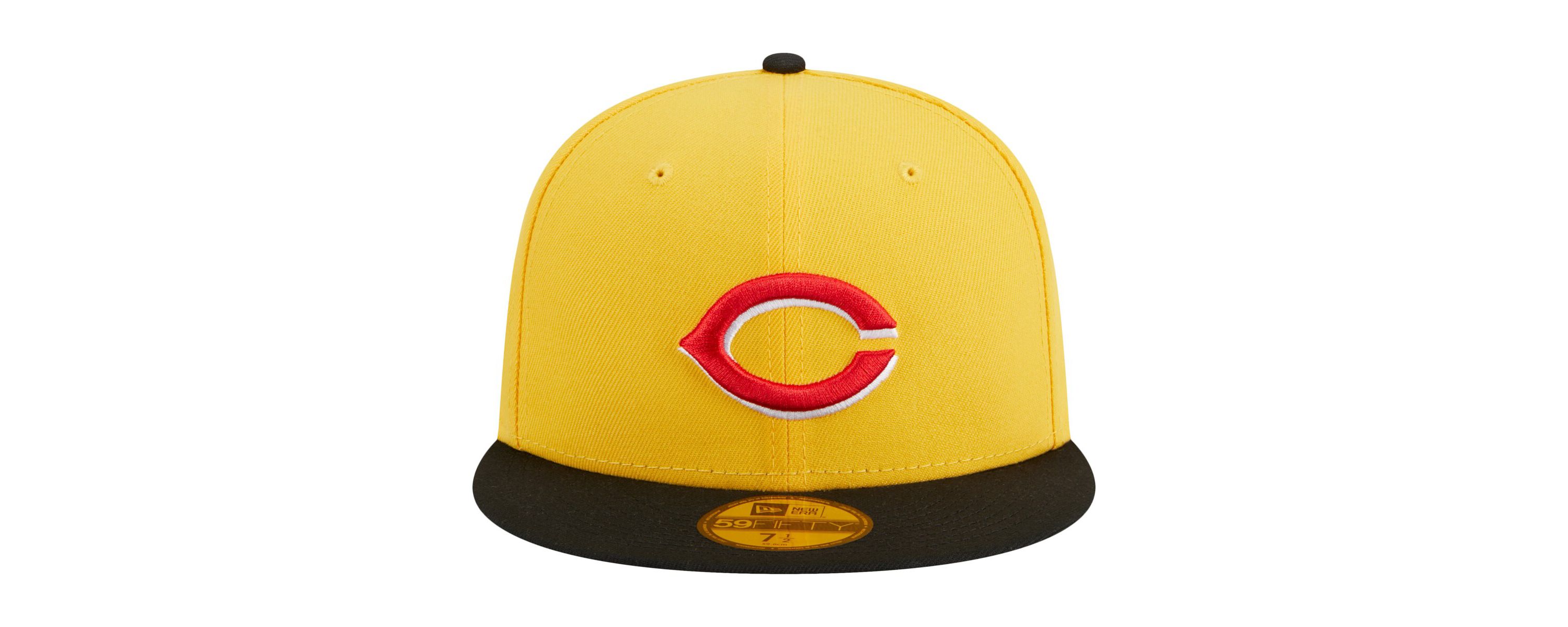 MLB Yellow/Black Cincinnati Reds Grilled 59FIFTY Fitted Hat