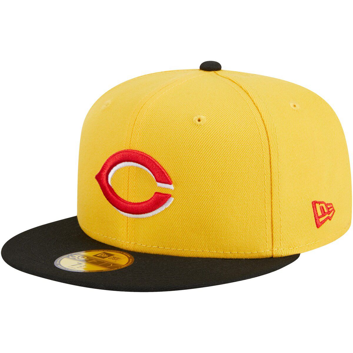 MLB Yellow/Black Cincinnati Reds Grilled 59FIFTY Fitted Hat