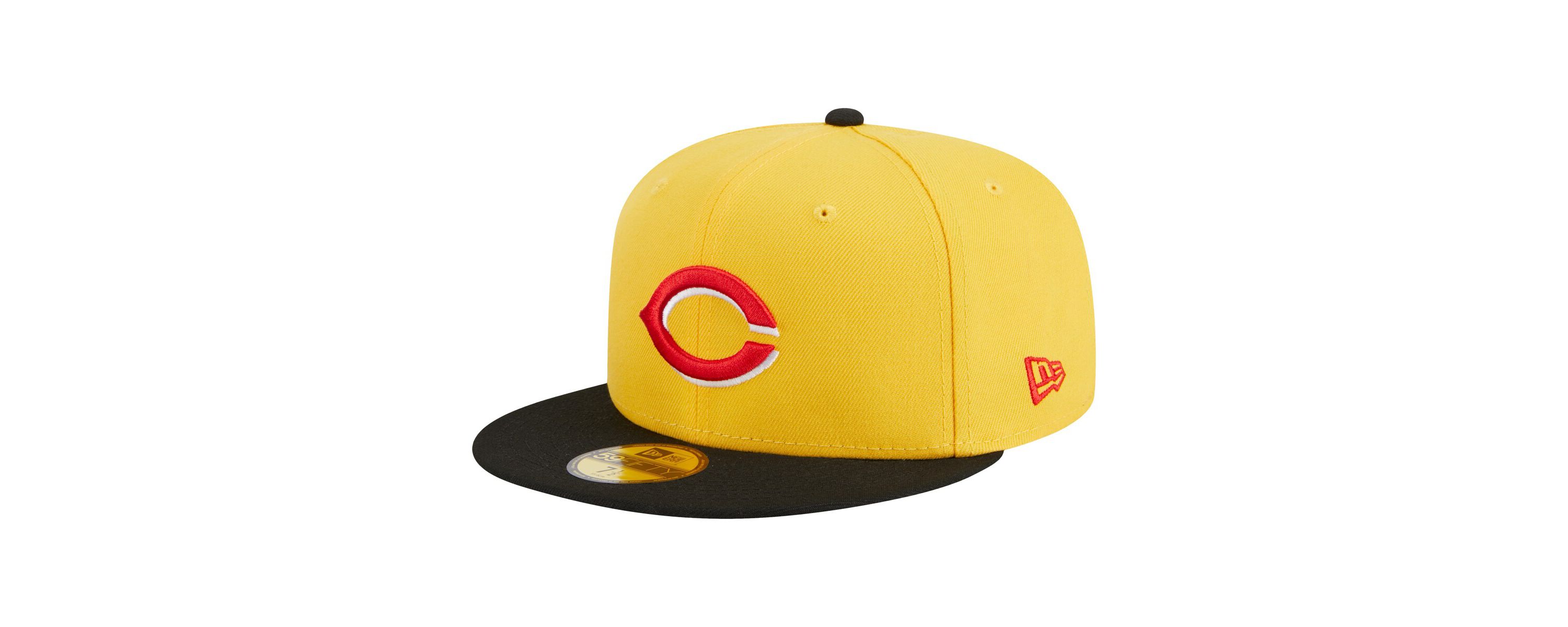 MLB Yellow/Black Cincinnati Reds Grilled 59FIFTY Fitted Hat