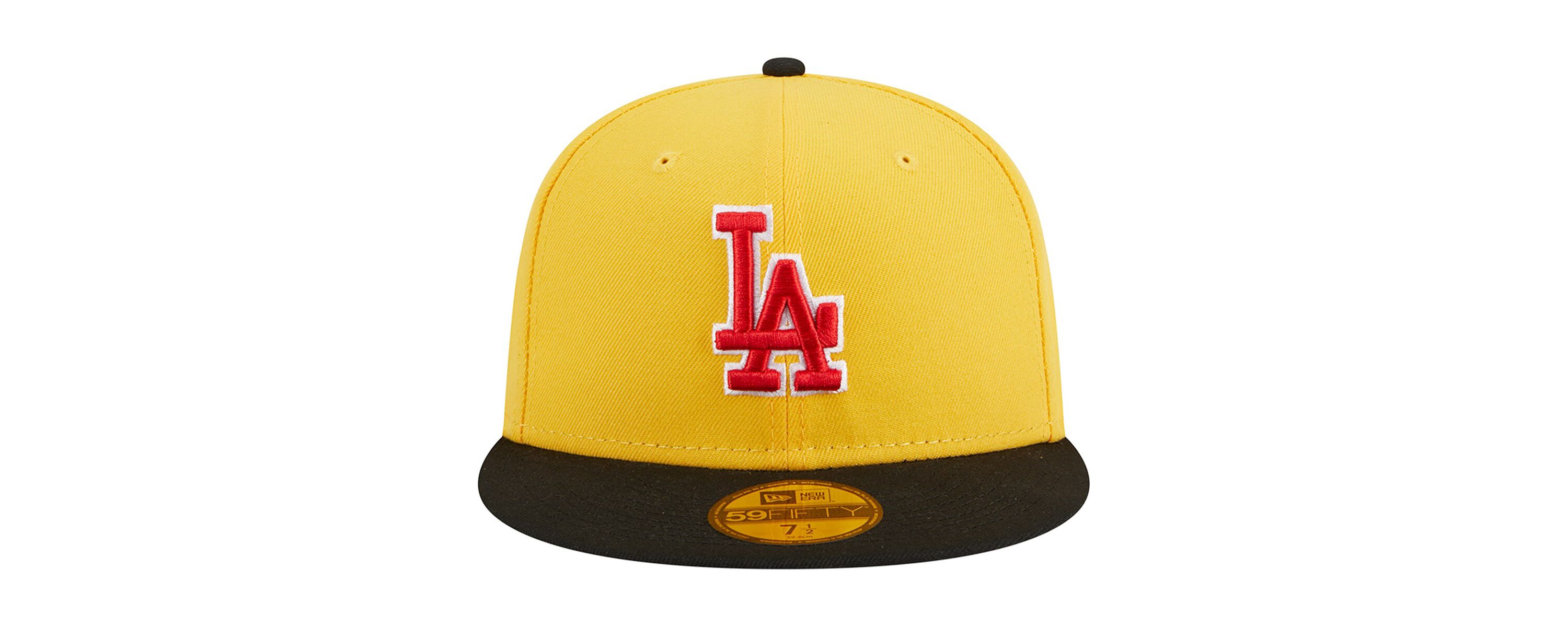 MLB Yellow/Black Los Angeles Dodgers Grilled 59FIFTY Fitted Hat