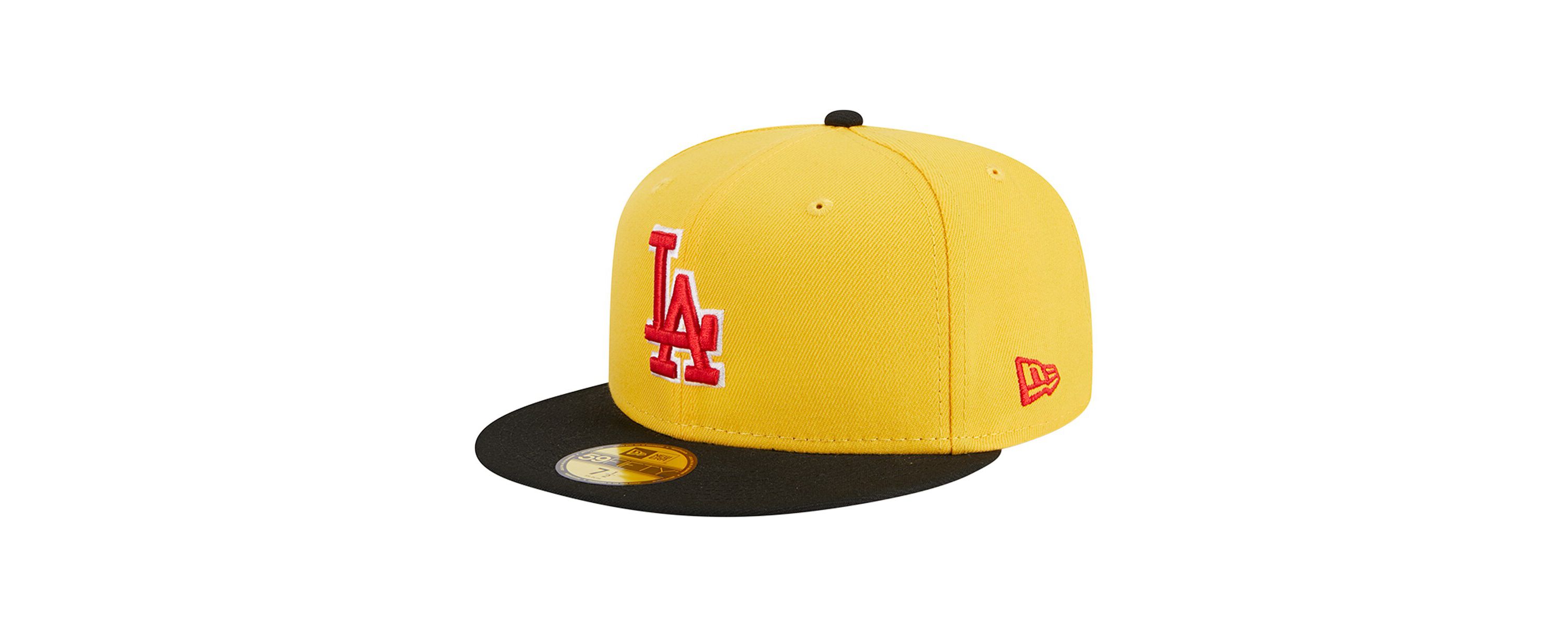 MLB Yellow/Black Los Angeles Dodgers Grilled 59FIFTY Fitted Hat