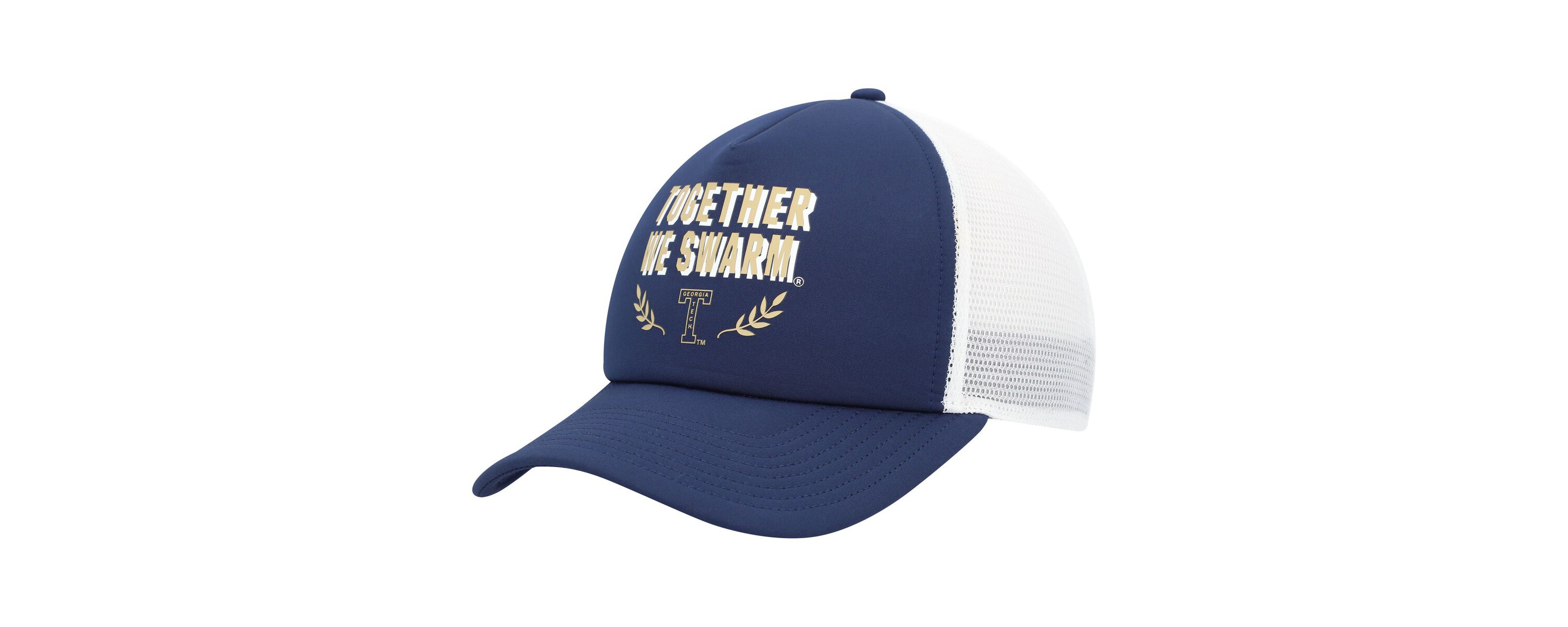 Georgia Tech Yellow Jackets NCAA Georgia Tech Jackets Phrase Foam Front Trucker Adjustable Hat