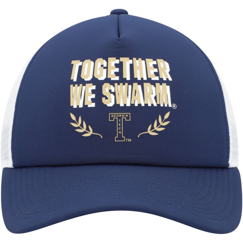 Georgia Tech Yellow Jackets NCAA Georgia Tech Jackets Phrase Foam Front Trucker Adjustable Hat