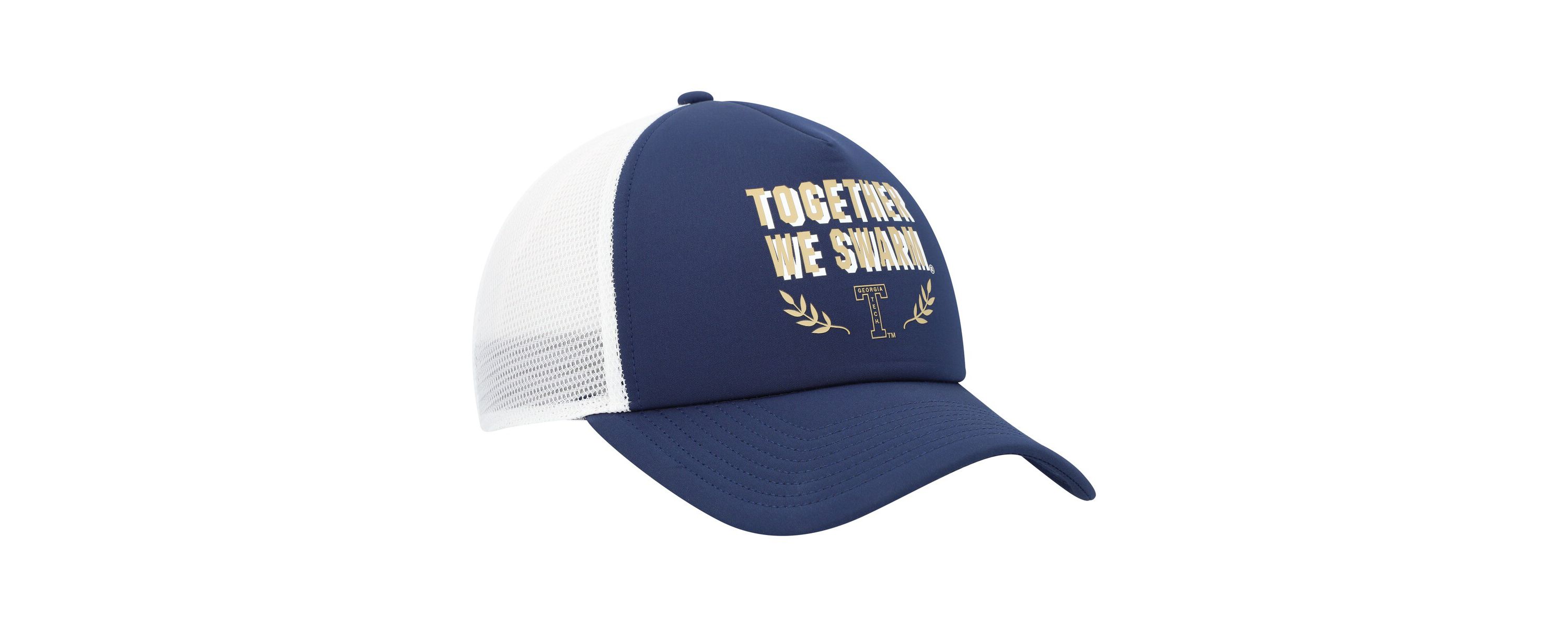Georgia Tech Yellow Jackets NCAA Georgia Tech Jackets Phrase Foam Front Trucker Adjustable Hat