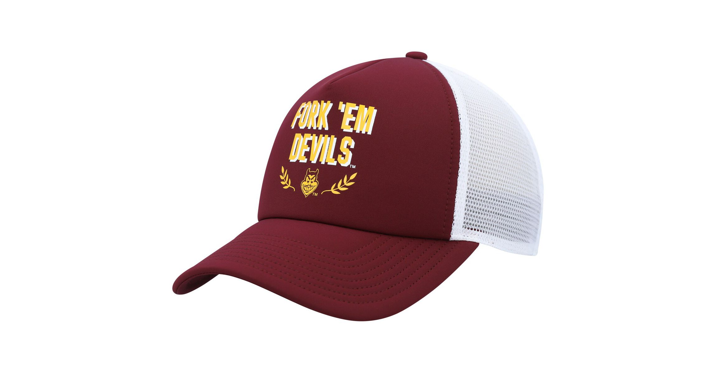 NCAA Arizona State Sun Devils Phrase Foam Front Trucker Adjustable Hat