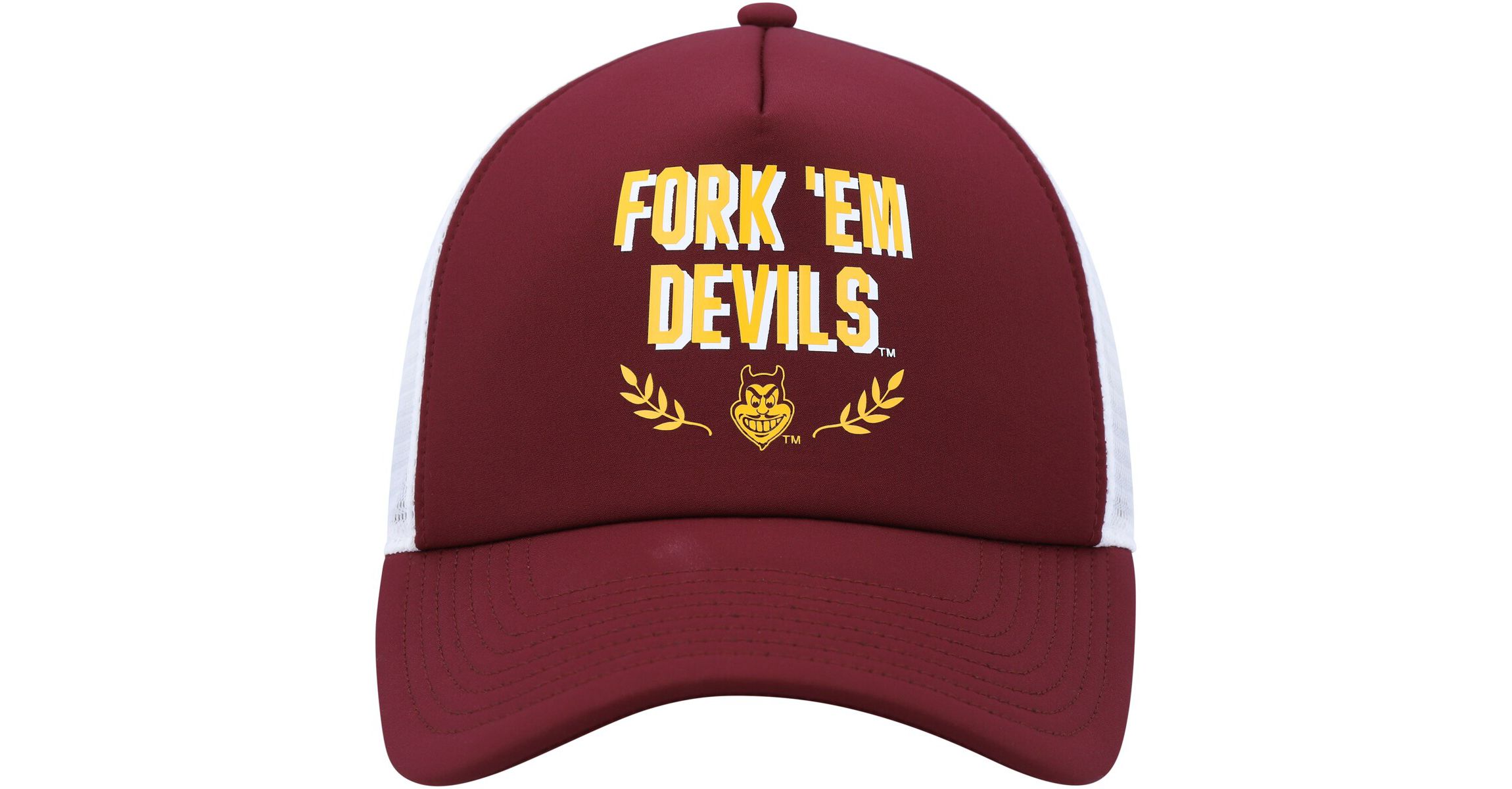 NCAA Arizona State Sun Devils Phrase Foam Front Trucker Adjustable Hat