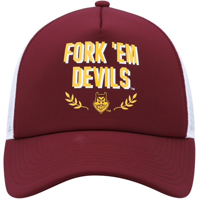 NCAA Arizona State Sun Devils Phrase Foam Front Trucker Adjustable Hat
