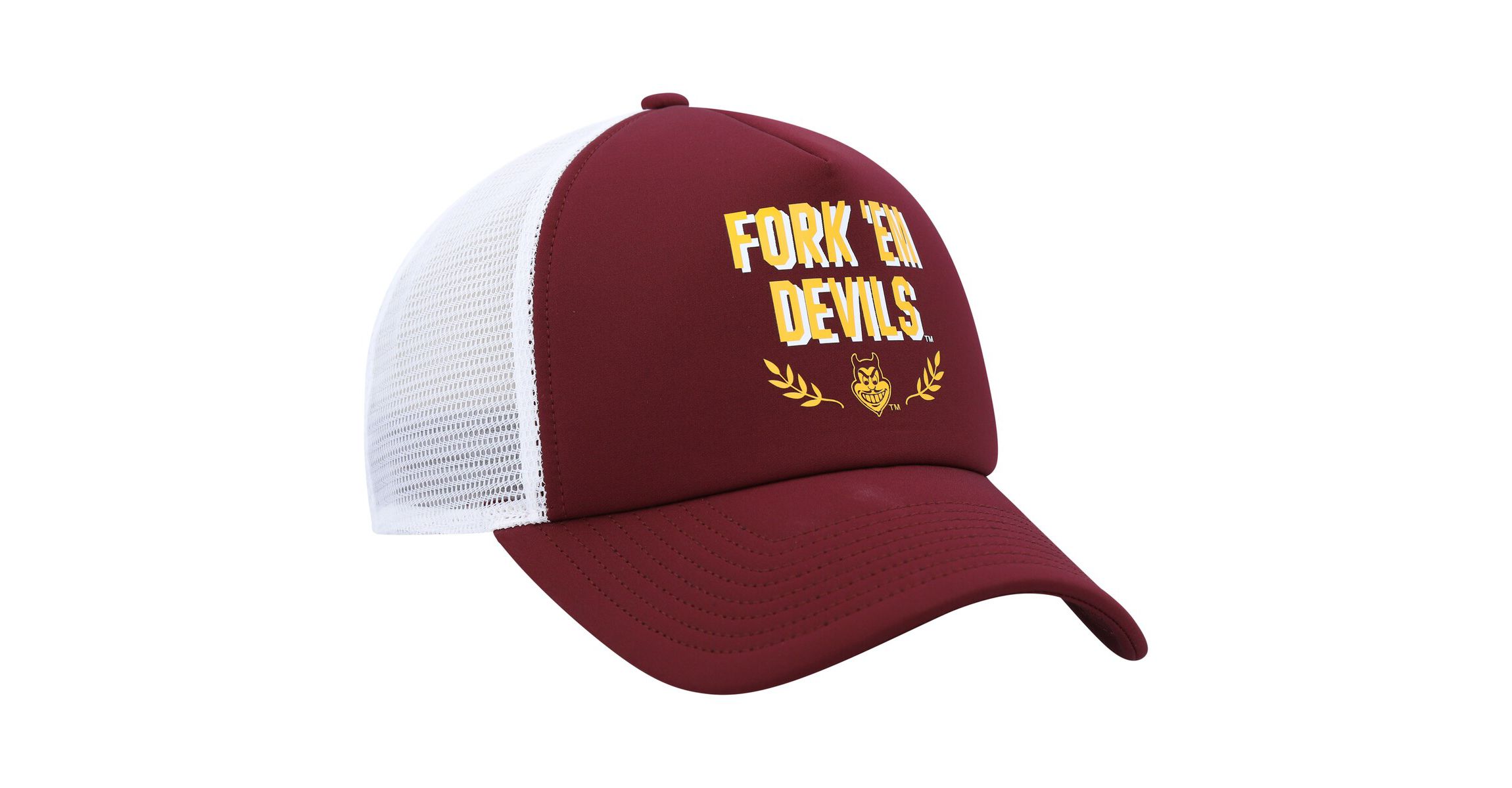 NCAA Arizona State Sun Devils Phrase Foam Front Trucker Adjustable Hat