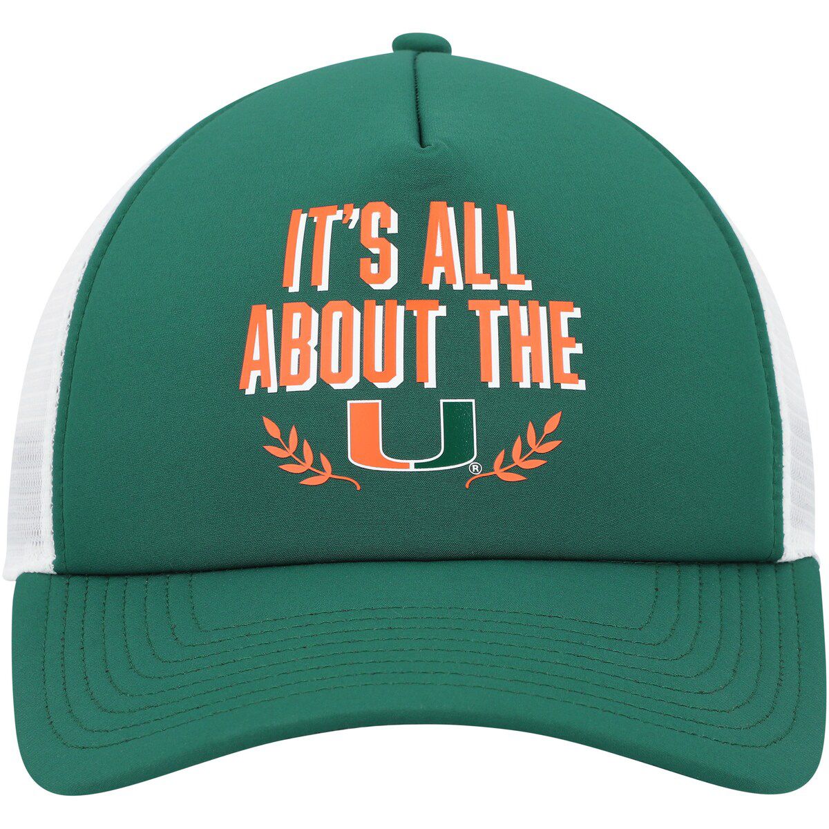 Miami (FL) Hurricanes NCAA Miami Hurricanes Phrase Foam Front Trucker Adjustable Hat