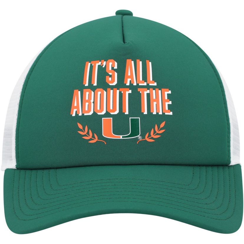 Miami (FL) Hurricanes NCAA Miami Hurricanes Phrase Foam Front Trucker Adjustable Hat