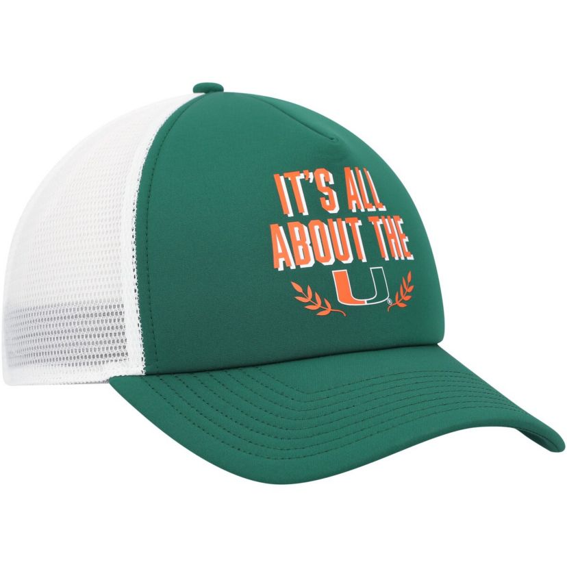 Miami (FL) Hurricanes NCAA Miami Hurricanes Phrase Foam Front Trucker Adjustable Hat