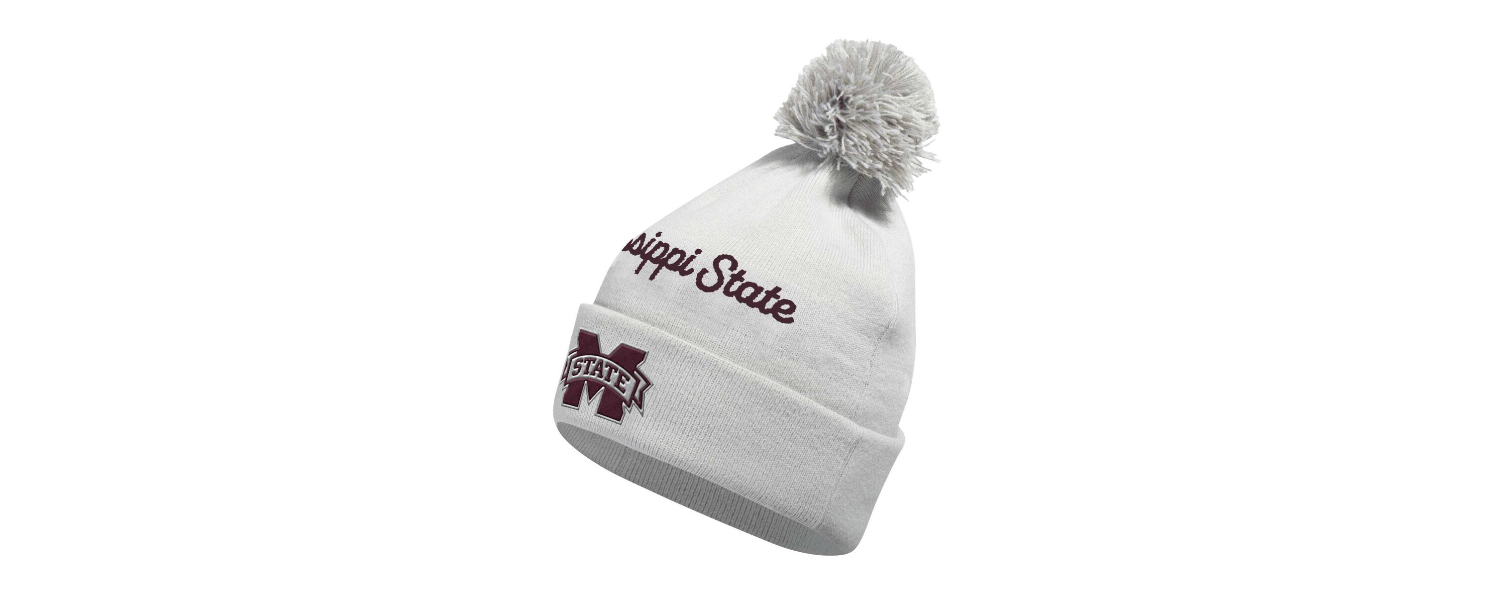 NCAA Mississippi State Bulldogs Cuffed Knit Hat with Pom