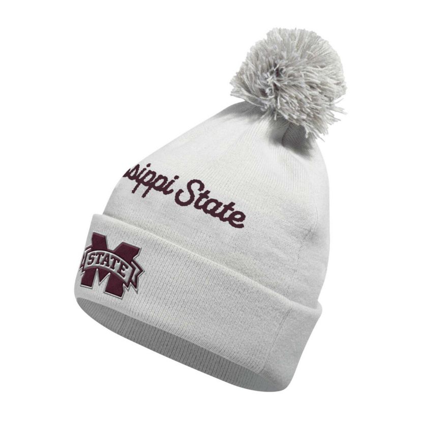 NCAA Mississippi State Bulldogs Cuffed Knit Hat with Pom