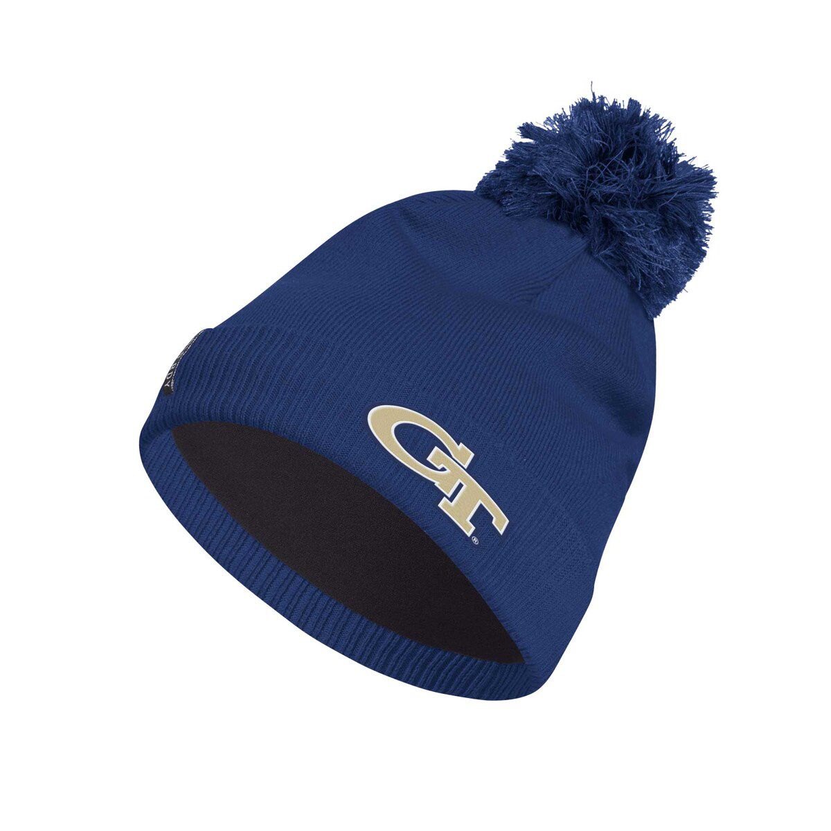 Georgia Tech Yellow Jackets NCAA Georgia Tech Jackets 2023 Sideline COLD.RDY Cuffed Knit Hat with Pom