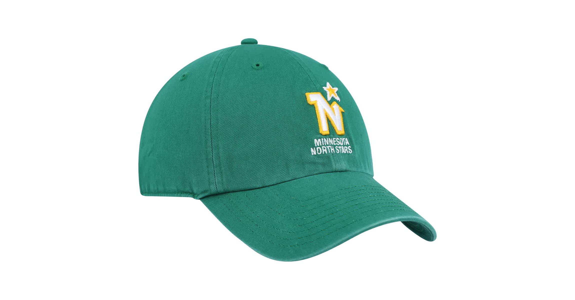 Vintage Hockey Kelly Minnesota North Stars Clean Up Adjustable Hat