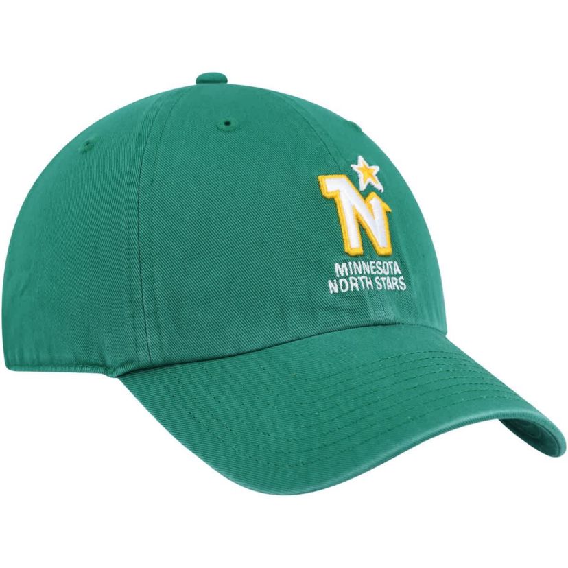 Vintage Hockey Kelly Minnesota North Stars Clean Up Adjustable Hat